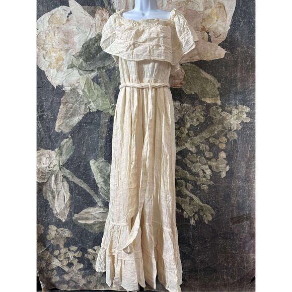 NWT Anthropologie Jayda Ruffled Maxi Dress x The Odells Size M - Picture 8 of 13